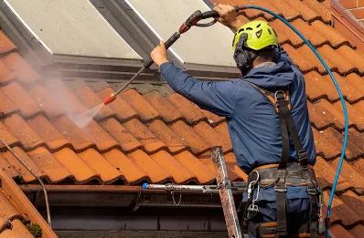 Démoussage et hydrofuge de toiture à Mosset